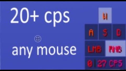 How to flying bawl click (20+ cps)(works with any mouse)