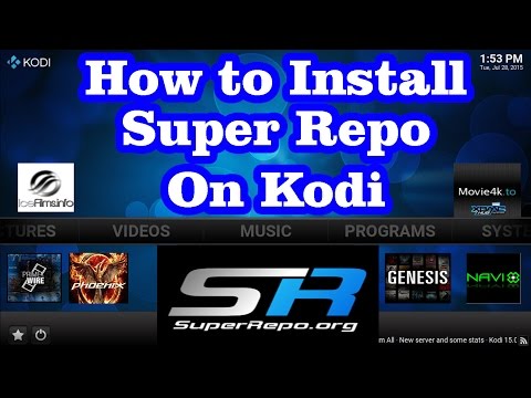 How to Install SuperRepo (Add-ons Repository ) on Kodi XBMC  *** free movies,shows,live tv ***