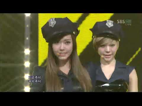 111023 소녀시대(SNSD) - Mr. TAXI @ SBS 인기가요