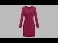 Knitting patterns for ladies. Autumn-winter 2018 dress * Toma Prus