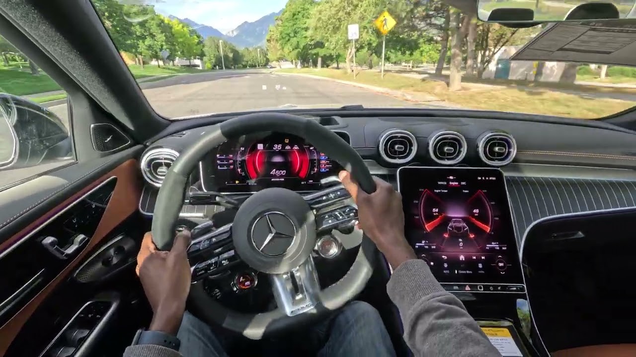 2026 Mercedes-AMG C 43 Sedan POV Test Drive — No Talking, Just Driving