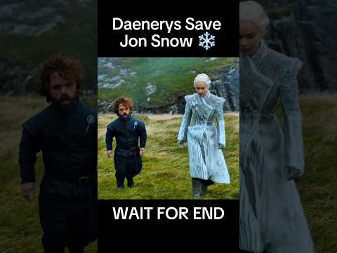 Daenerys Save Jon Snow ❄️ #gameofthrones #jonsnow #khaleesi #shorts
