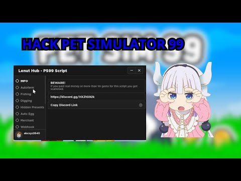 Cách hack PET SIMULATOR 99 trên điện thoại Script Pastebin 2024 UPDATE GLITCH AUTO FARM 