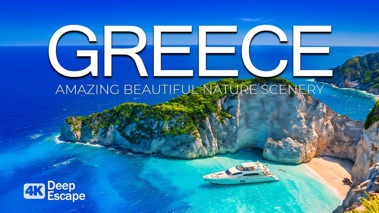 Greece in 4K – Scenic Relaxation Through Stunning Natural Beauty With Deep House Chill