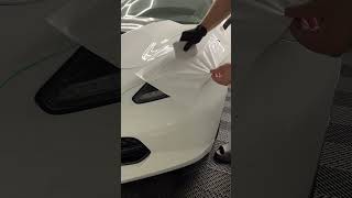 Quick and easy car mods part 1 - giving these headlights some “eyelids” with gloss white vinyl!