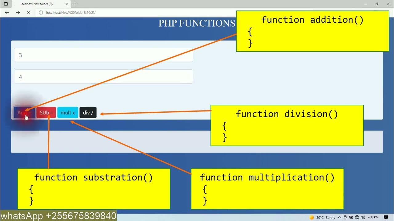 lecture 3: INTRODUCTION TO PHP FUNCTIONS: RETURN TYPE AND NON RETURN ...