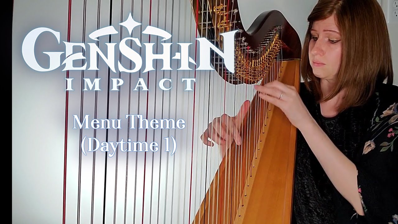 Genshin Impact Menu Theme (Daytime 1) (Harp Cover) + Lever & Pedal