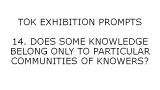 Does Some Knowledge Belong Only To Particular Communities Of Knowers? screenshot 4