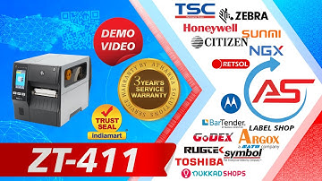 ZT 411  PRINTER DEMO VIDEO  CONTACT ATHARVA SOLUTIONS FOR INFINITE BARCODING SOLUTION