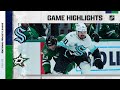 Kraken @ Stars 1/12/22 | NHL Highlights