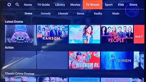 Foxtel iq4 New Interface