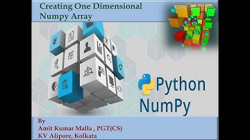 Learning Numpy array (1D)