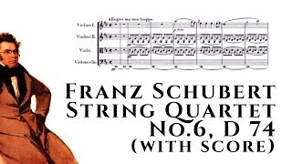 Franz Schubert - String Quartet No.6, D 74 (with score)