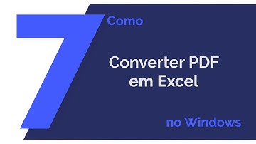 Como Converter PDF em Excel no Windows