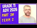 Grade 11 Adv Part2 هيكل الرياضيات الحادي عشر متقدم لغات ترم تاني 2026