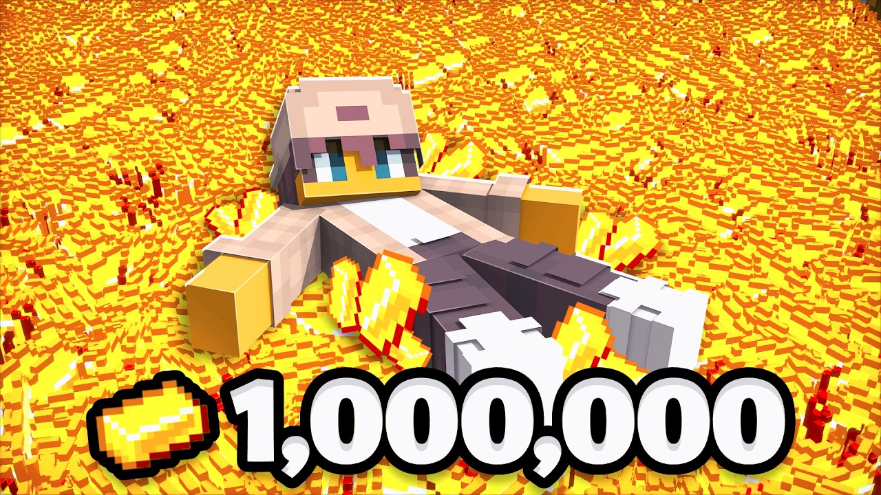 جمعت 1,000,000 قولد في ماين كرافت هاردكور!