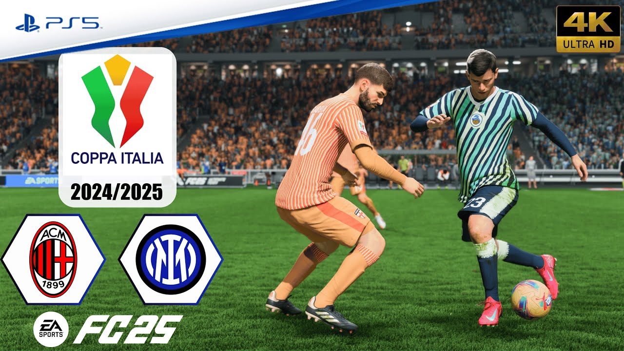 FC 25 - AC Milan vs. Inter Milan | Coppa Italia 24/25 - Semi final | Full Match | PS5™[4K]