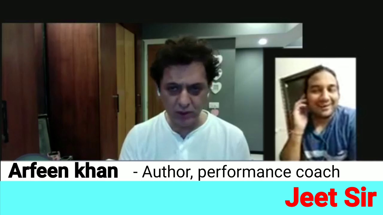 Jeet sir's online conversations with Arfeen Khan | great words about teachers | motivational |
