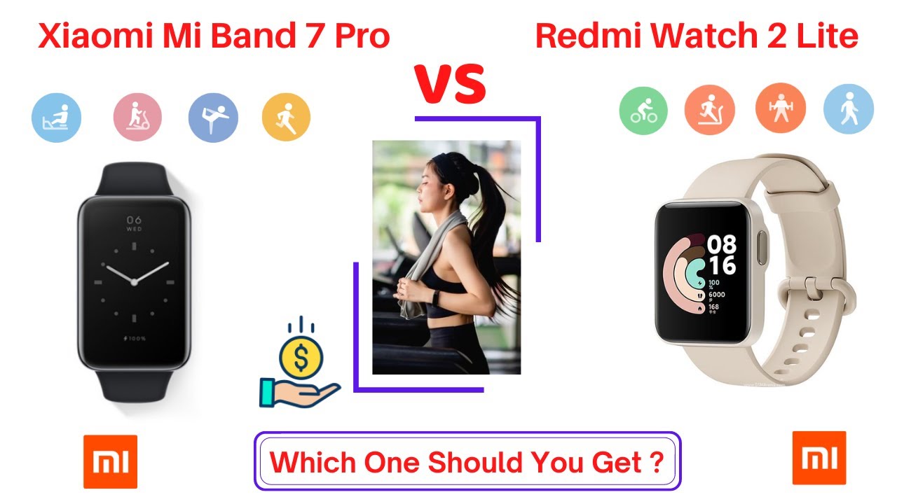 Xiaomi Mi band 7 Pro Vs Redmi Watch 2 Lite - Full Comparison