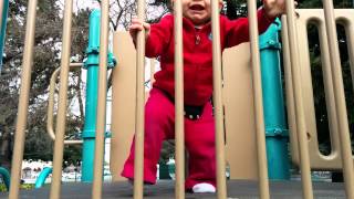 Karis on the playground