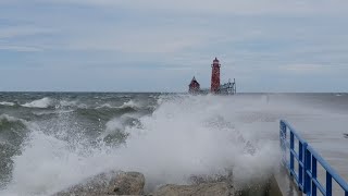 Celebrity Waves over pier in Grand Haven, (nasty wind storm) Net Worth