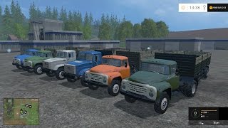 Farming Simulator 2015. Мод Пак грузовиков ЗиЛ. (Ссылка в описании)