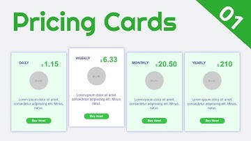 Pricing Table | How to build a responsive pricing table section