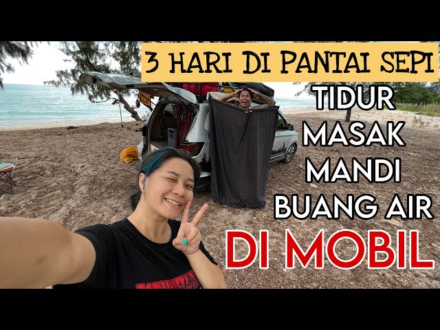 Melakukan Semua Aktivitas di MOBIL CAMPERVAN ! | Pantai Puru Kambera - Sumba Timur, NTT. class=