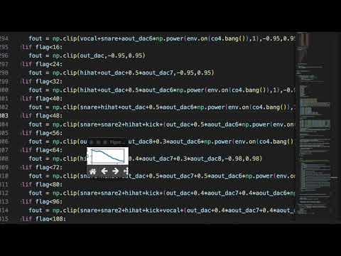 music made with using Python distortion