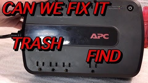 APC BACK UPS 550 TRASH FIND CAN WE FIX IT Part 1