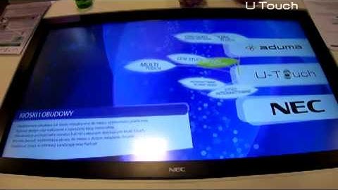 True Multi touch Table Nec