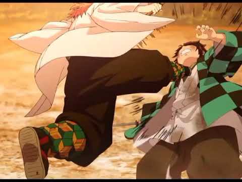 MOMEN SABITO MENASEHATI \u0026 MANGAJARI  TANJIRO LATIHAN KATANA😎😎 #demonslayer