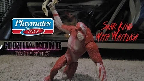 Playmates Godzilla x Kong The New Empire 6" figure review | Skar King with Whiplash