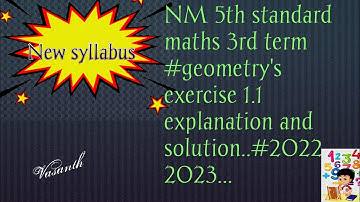 NM 5th standard maths 3rd term #geometry