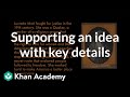 Understanding Main Ideas and Supporting Details