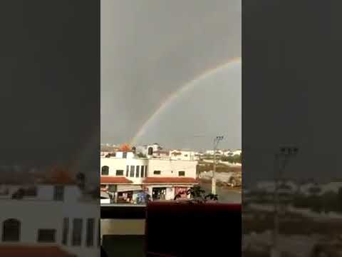 منظر خيالي في سماء جنين في فلسطين المقدسة مع امطار الخير يوم الاربعاء الموافق ٢٠٢١ ١٢ ١