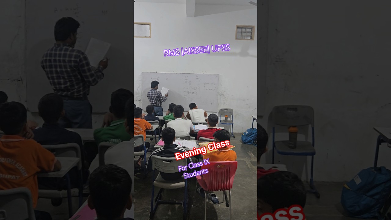 Evening Class For Class 9 Students | RMS, RIMC & AISSEE UPSS Preparation 2025 