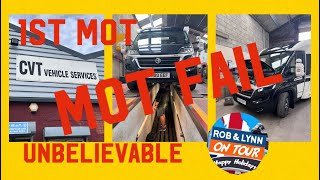 1st MOT and IT FAILED !!!!! We Weren’t HAPPY With That