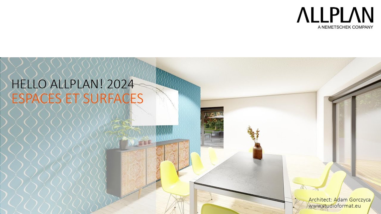 Hello Allplan! 2024 - Espaces et surfaces - YouTube