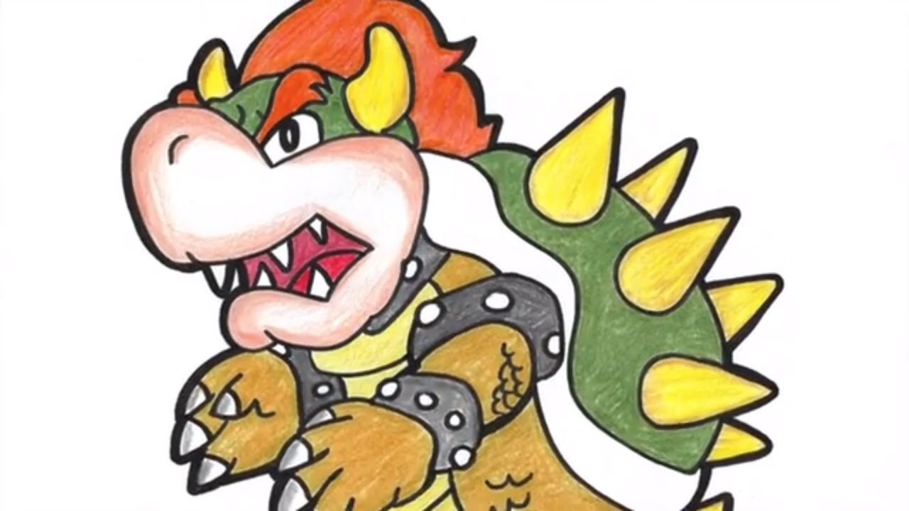 Como Desenhar Super Mario Bros Koopa Copa Bowser