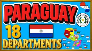 Paraguay Map Explained 🇵🇾 | 18 Departments of Paraguay