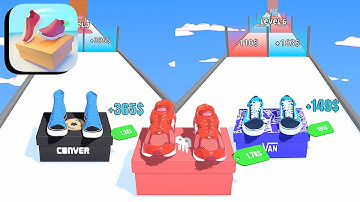 Shoes Evolution 3D ​- All Levels Gameplay Android,ios (Levels 5-7)