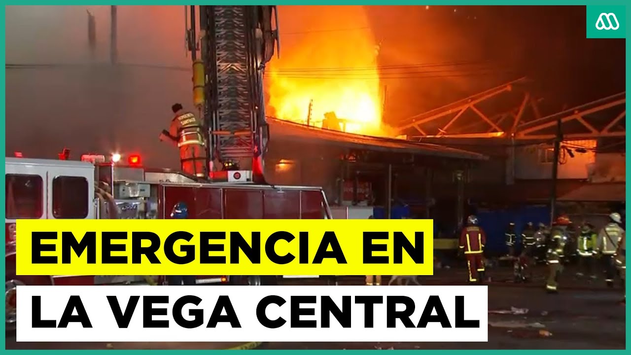 Voraz incendio afectó a la Vega Central de Santiago: Corto circuito habría sido la causa del fuego