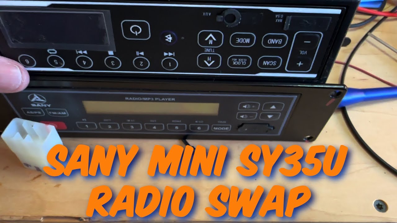 Sany Mini Excavator SY35U Radio Swap