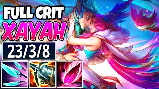 SATISFYING FULL CRIT XAYAH S+ ADC GAMEPLAY | Build & Runes | League of Legends