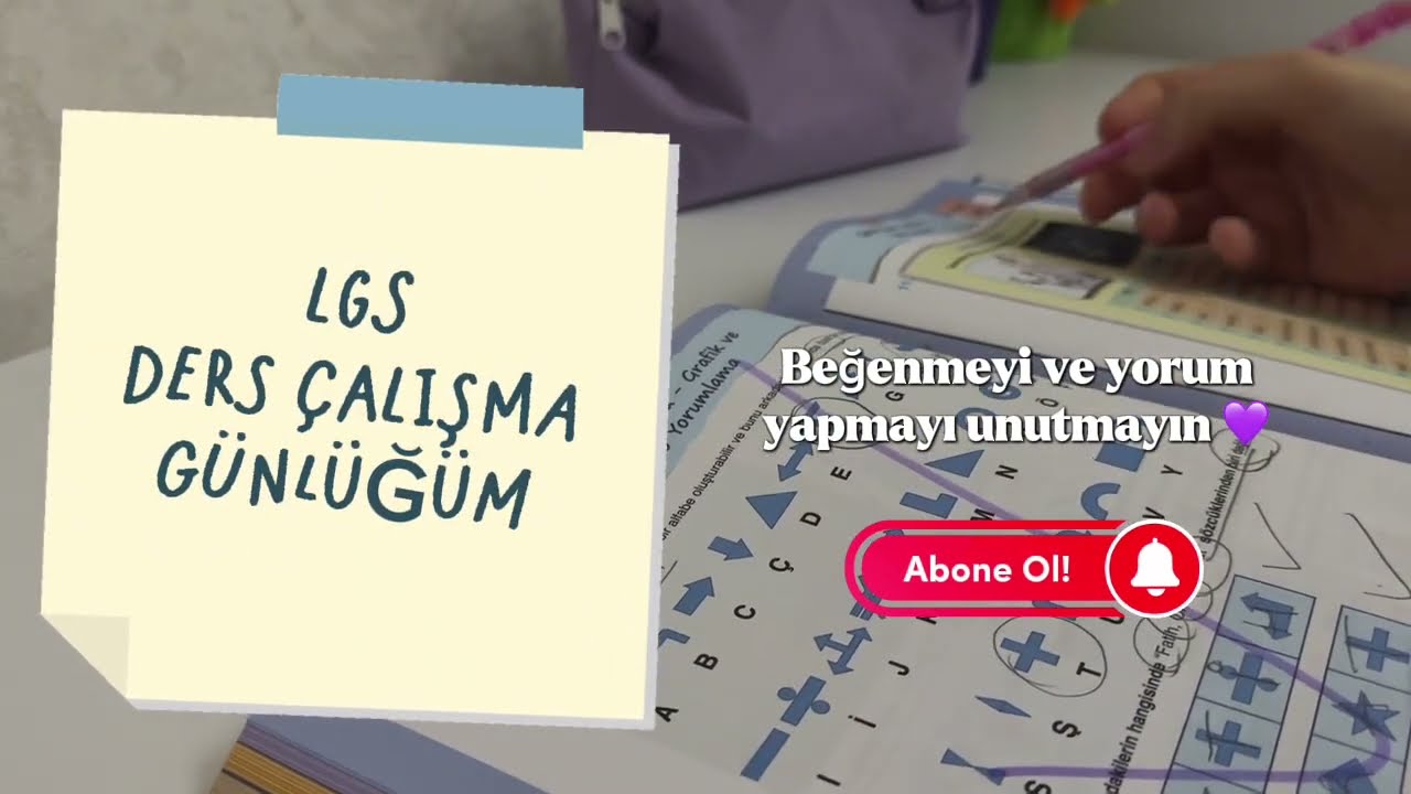 LGS Ders Çalışma Günlüğüm I Cumartesi, Soru Çözümü 