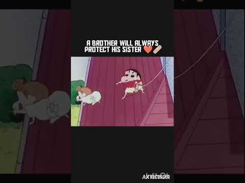 A brother will always protect his sister ❤️🩹 #shinchan #emotional #edit #shortsviral