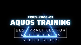 Best Practices for Annotations in Google Slides