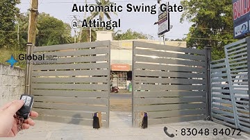 Automatic Roller Swing Gate motor installed at Alamcode, Attingal | Gate Automation 📞 8304884072