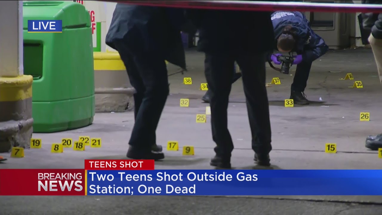 Two teens shot outside Homan Square gas station, one dead - YouTube